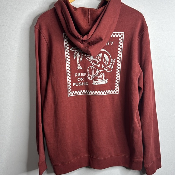 Hurley Pushin Pullover Hoodie NWT Large Surfer/ Skater - Picture 7 of 8